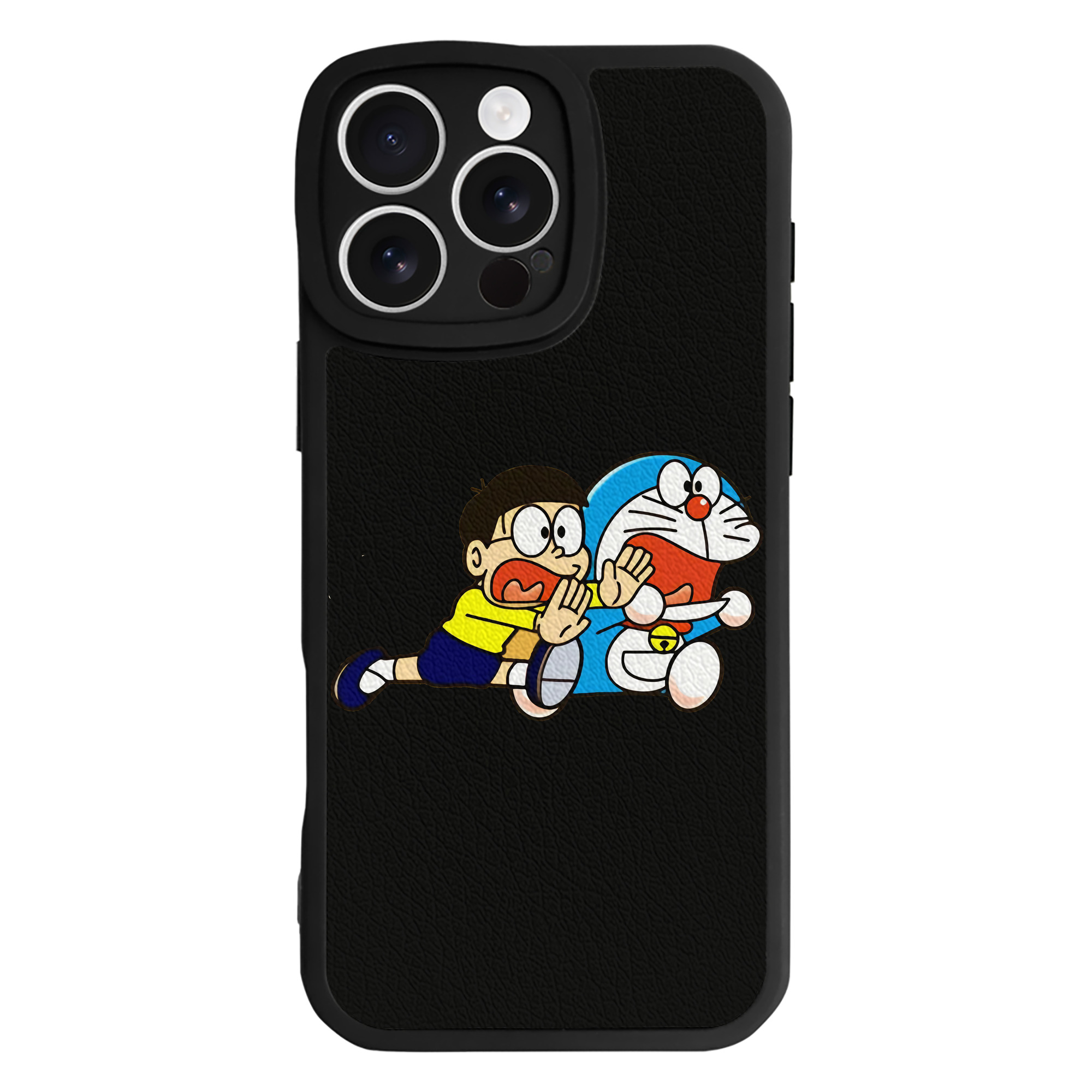 （画像用） ドラえもん Doraemon 【iPhone 16シリーズ対応】シリコンスマホケース（レザー調） 材質：シリコン